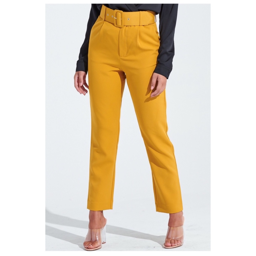 Belted pants